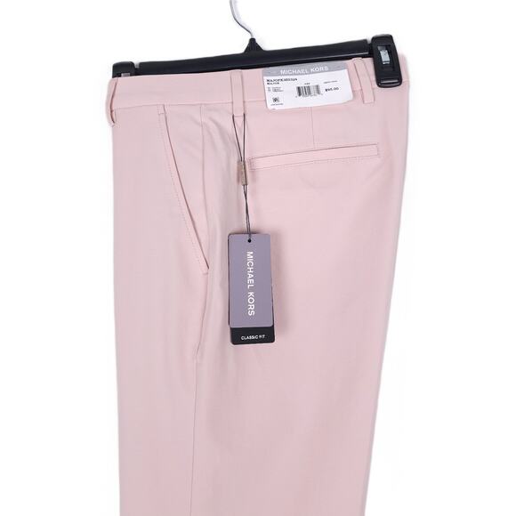 Michael Kors Classic-Fit Performance Stretch Dress Pants Pink 32x30 NWT *Defect* - Picture 1 of 8